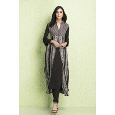 CTL-113 BLACK JACKET STYLE READY MADE CHURIDAR SUIT